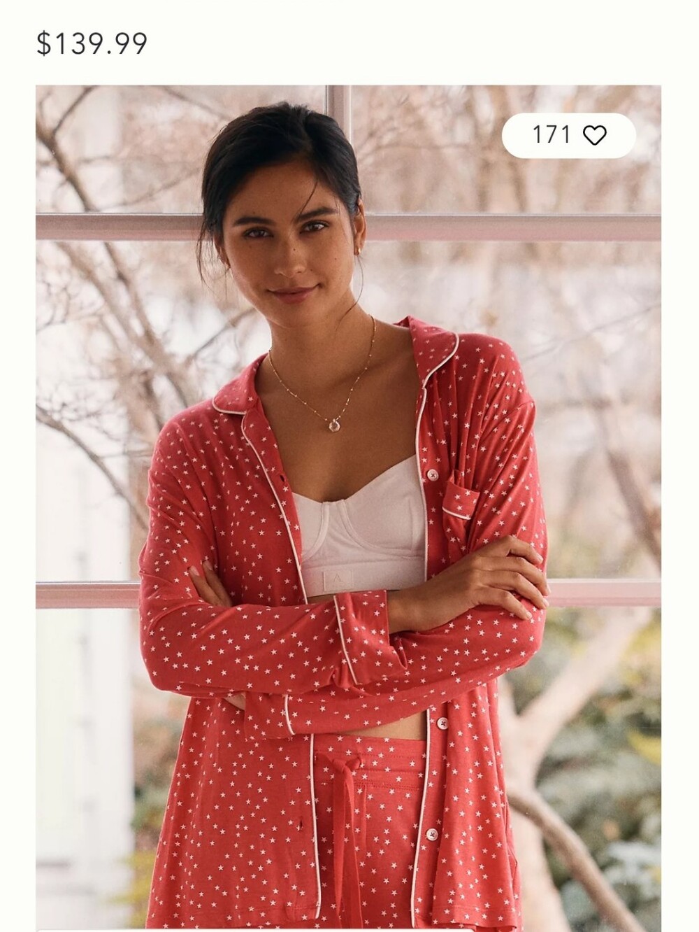 Anthropologie Pampinell Kate Modal Pajama Set Large